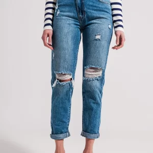 Asymmetrical Denim Jean