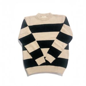 Combin Striped Knit Sweater